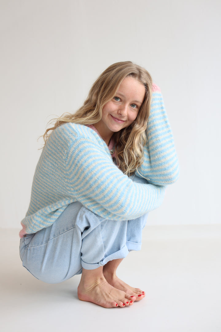 Gestreifter Cardigan Moodline Knit