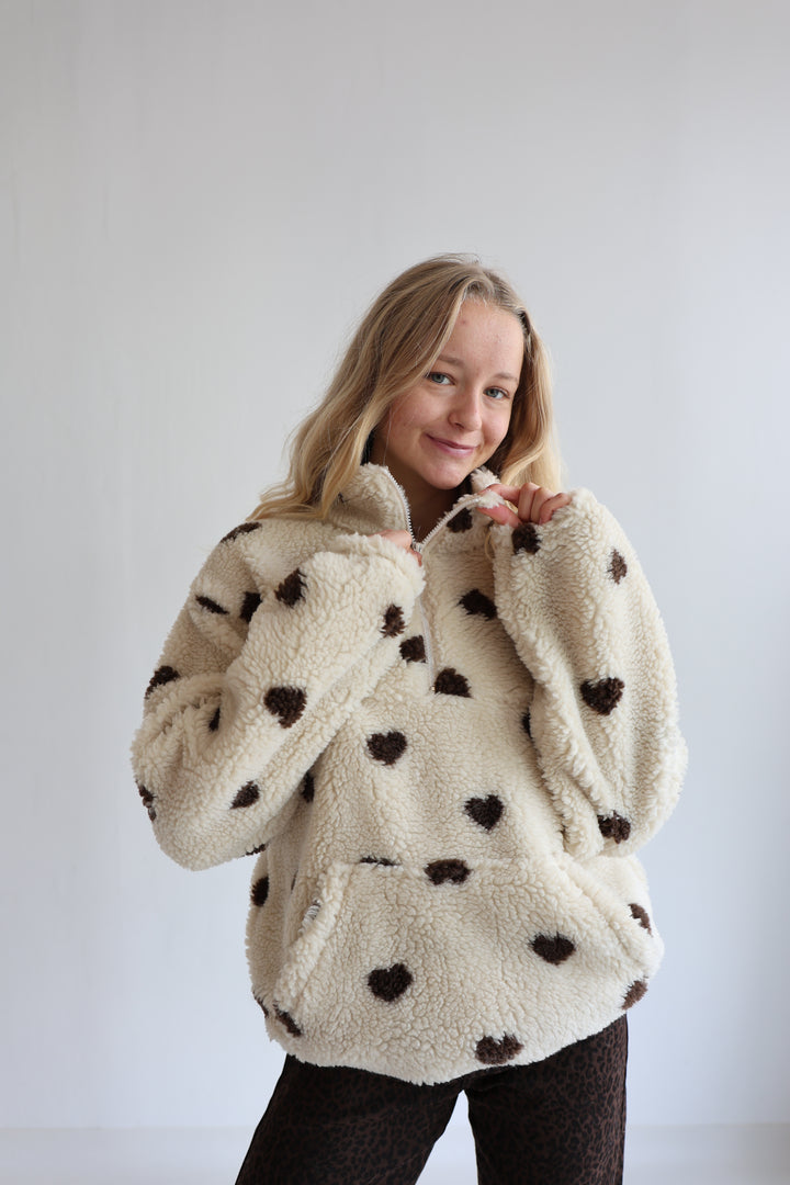 Fleece Zipper Warm Hearted