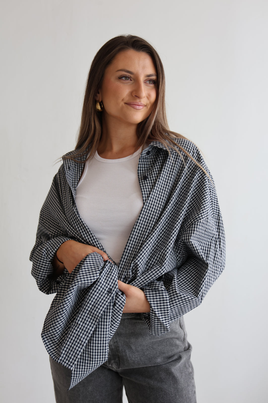 Oversize Plaid Shirt