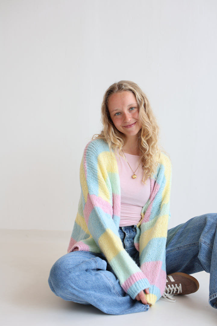 Cardigan Rainbow Knit