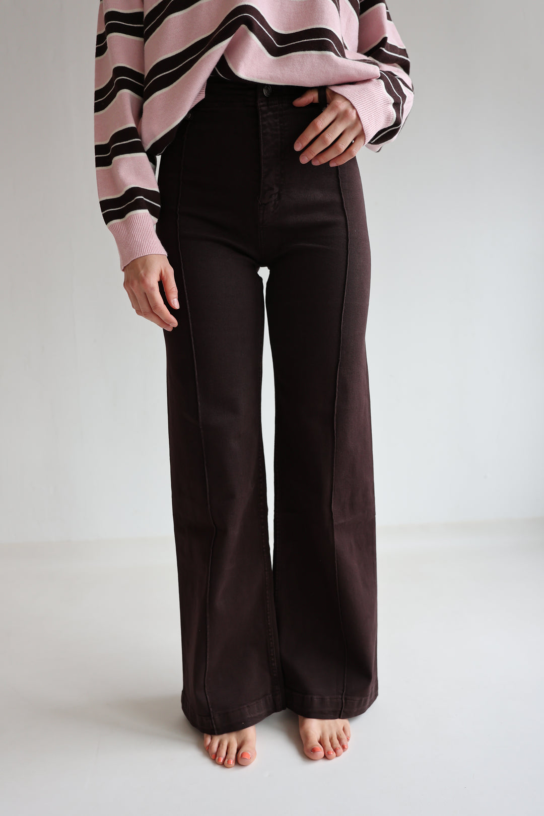 Straight Fit Jeans Coffee