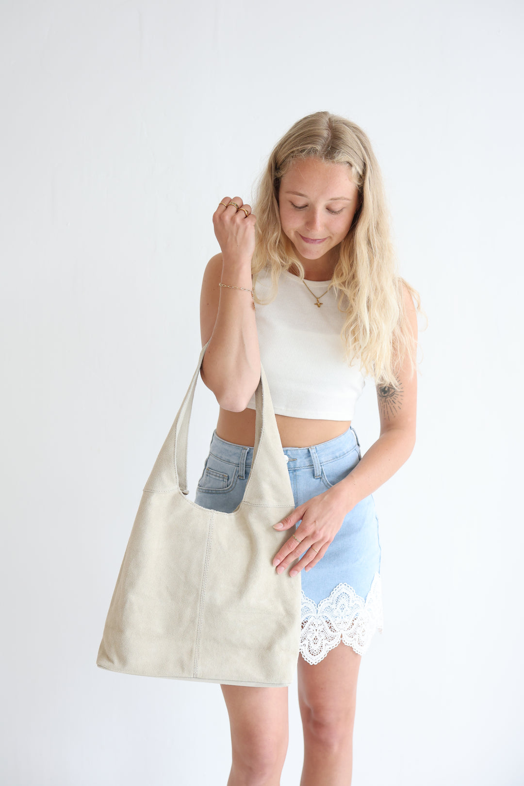 Classic Leather Suede Bag