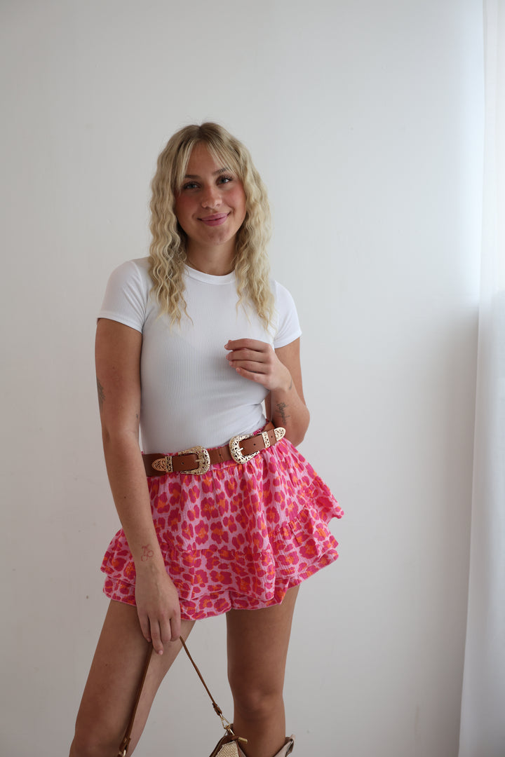 Hosenrock mit Leoprint Ella