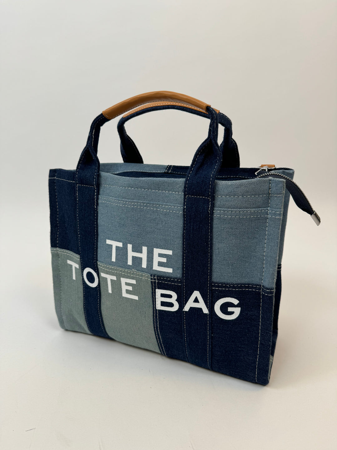 Tote Bag im Denimlook