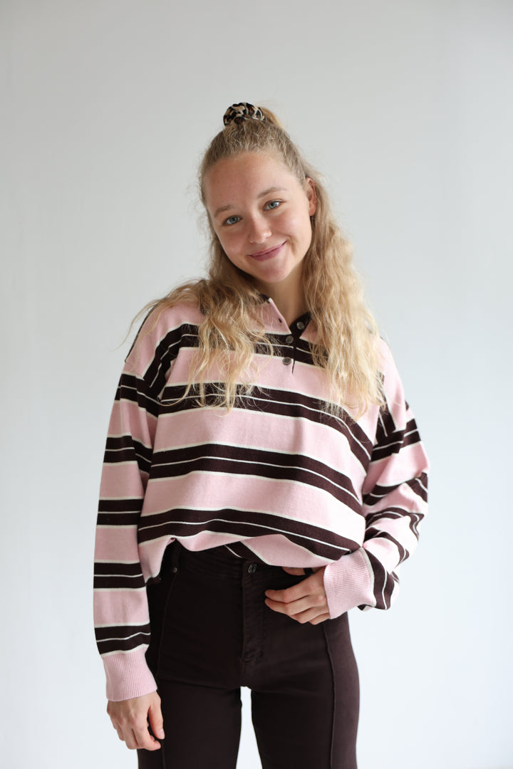 Long Polo Blossom Stripes