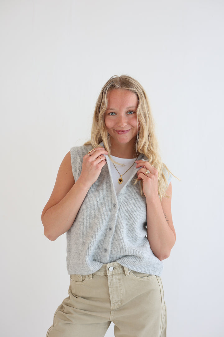 Einfarbige Weste Jolina