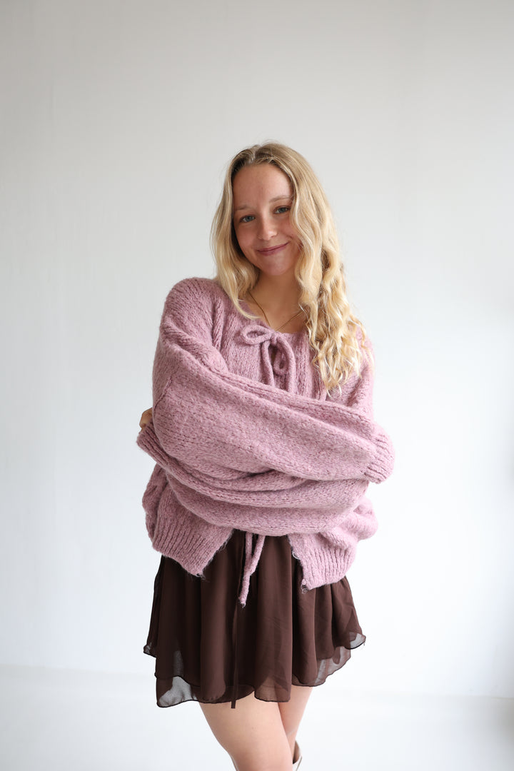 Langarm Cardigan mit Schleifen Lilly