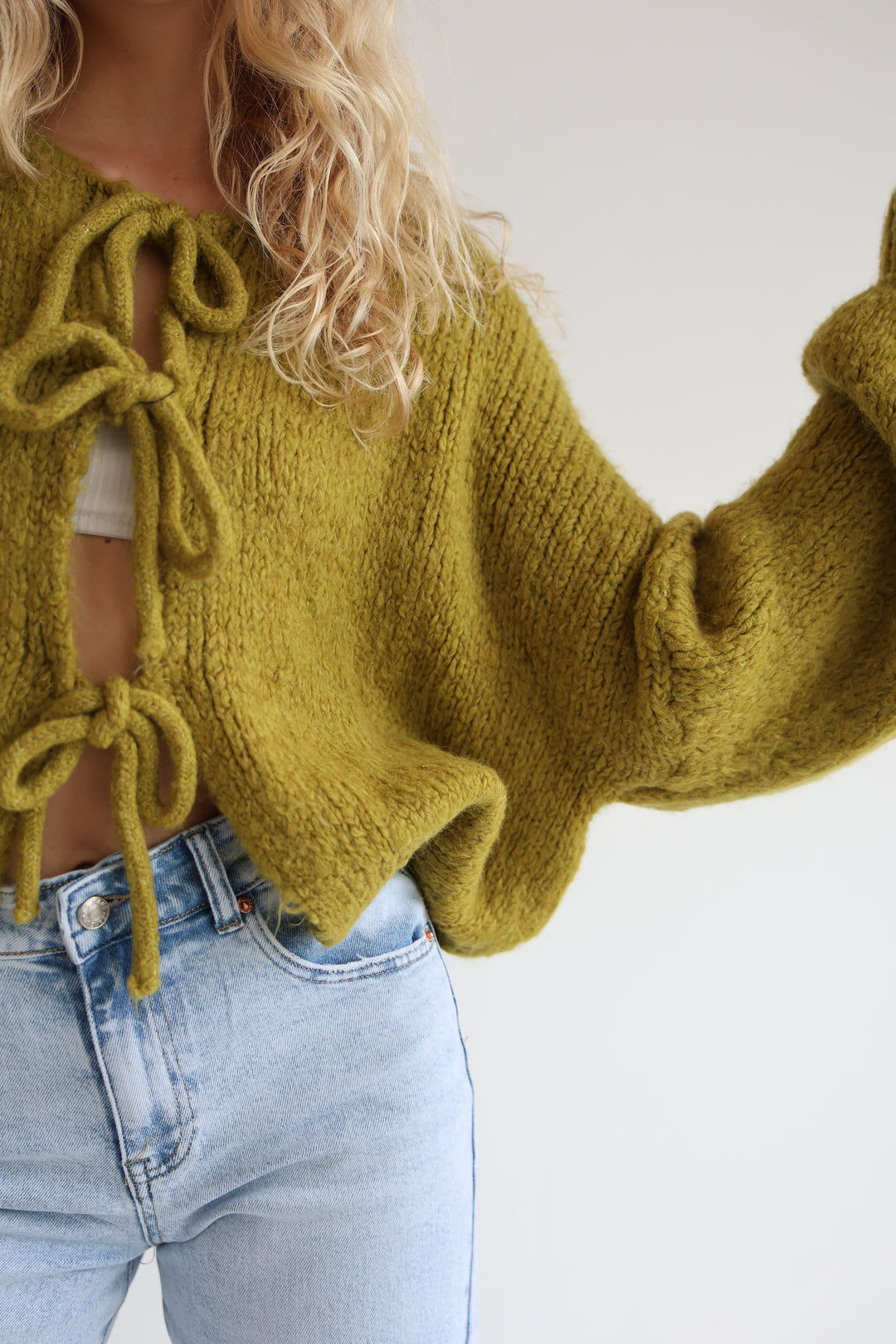 Langarm Cardigan mit Schleifen Lilly