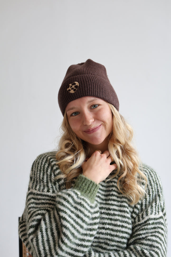 Mütze Leopard Heart