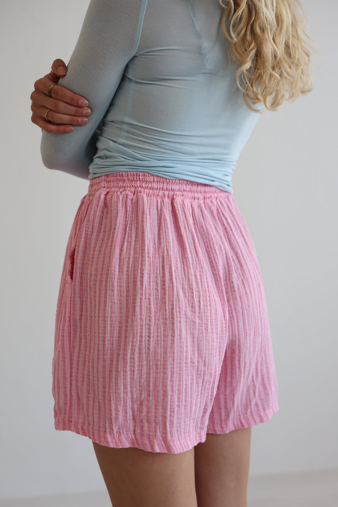 Summer Striped Musselin Shorts