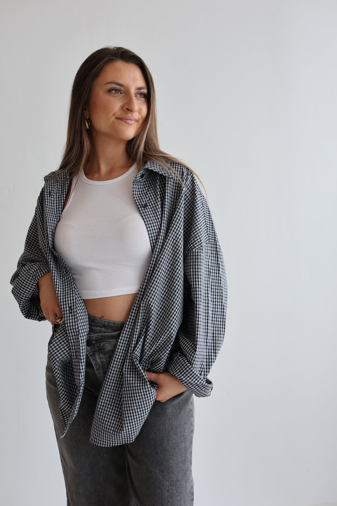 Oversize Plaid Shirt