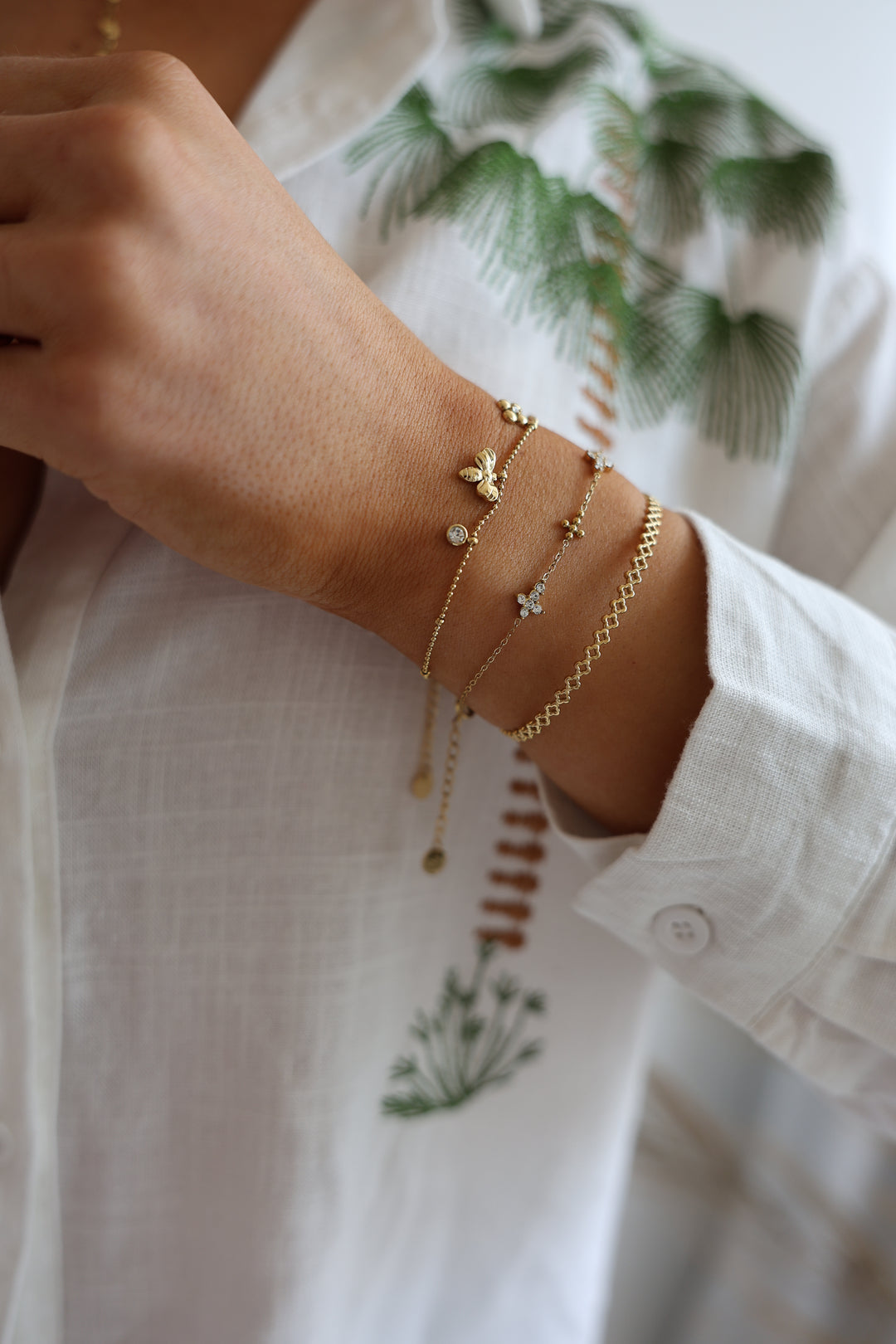 Armband Bee And Flower