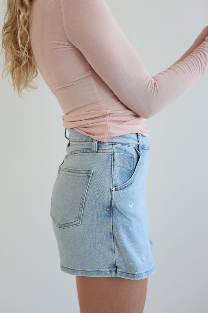 Jeans-Hosenrock Tiny Hearts