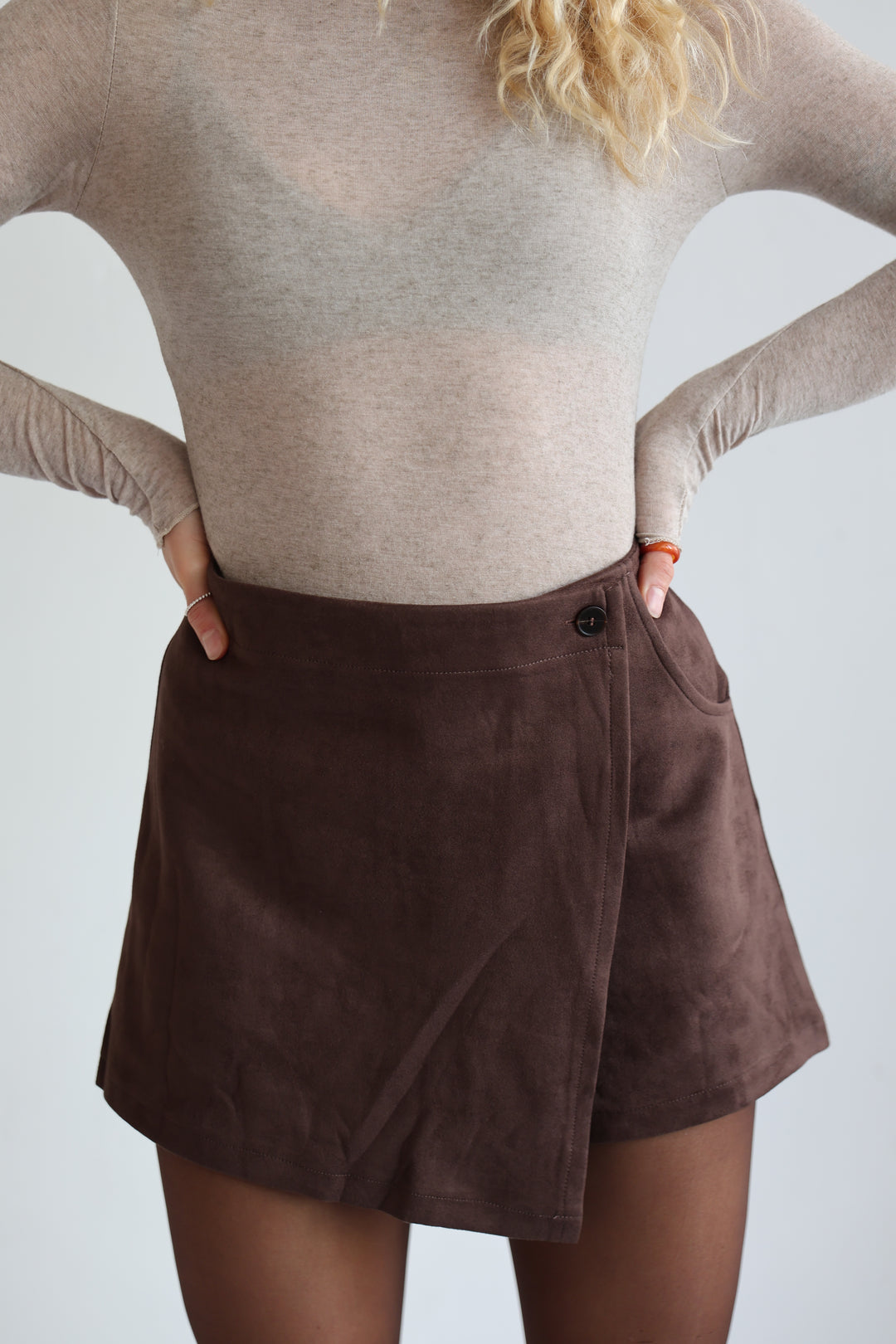 Hosenrock in Wildlederoptik