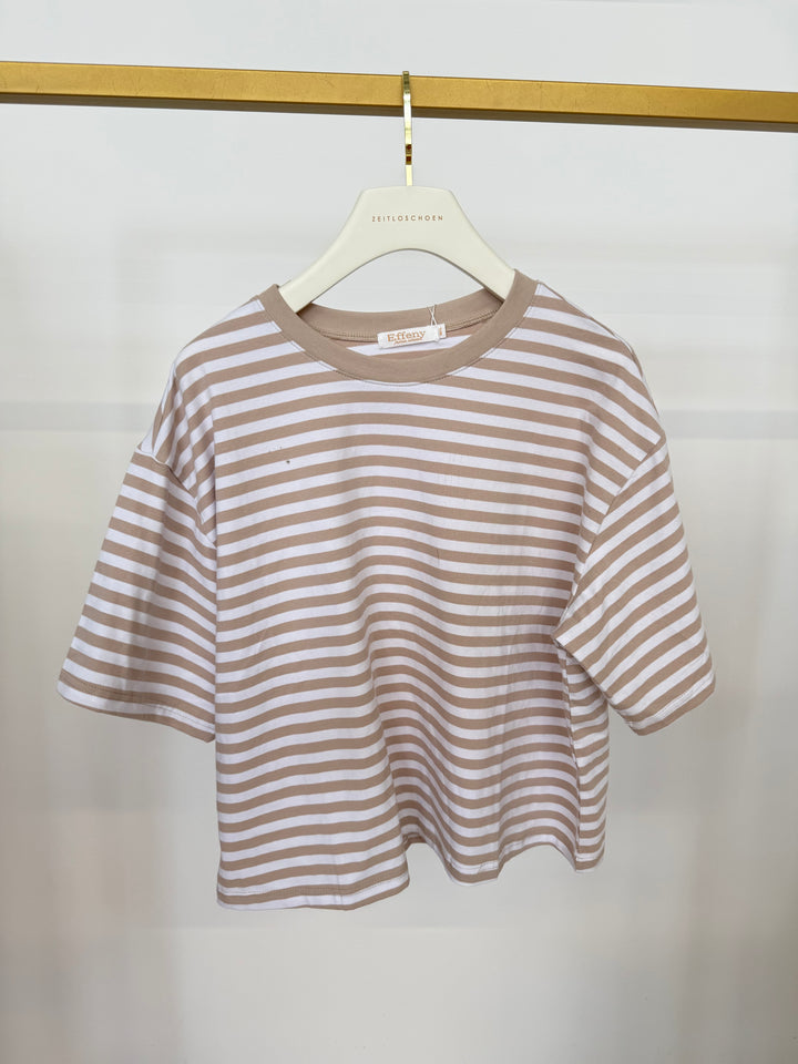 STRIPED EVERYDAY T-SHIRT VANILLA GR.M/L (B-WARE)