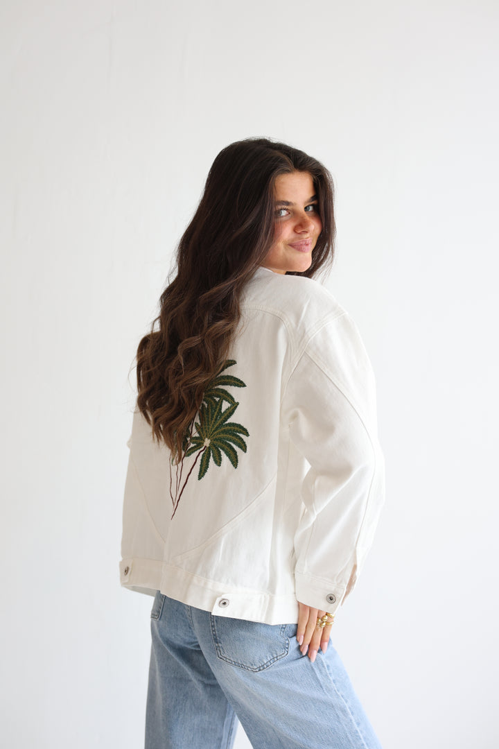Palm Breeze Denim Jacket