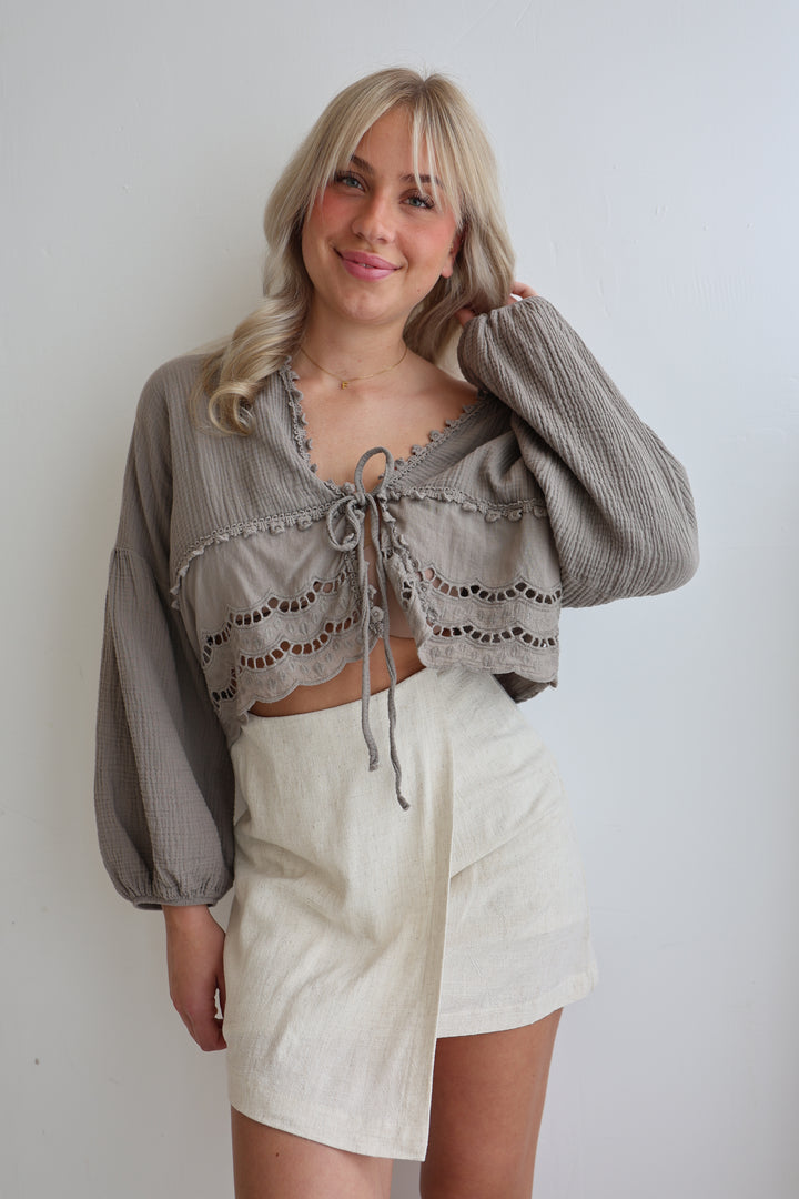 Musselinbluse Sweet Ruffles