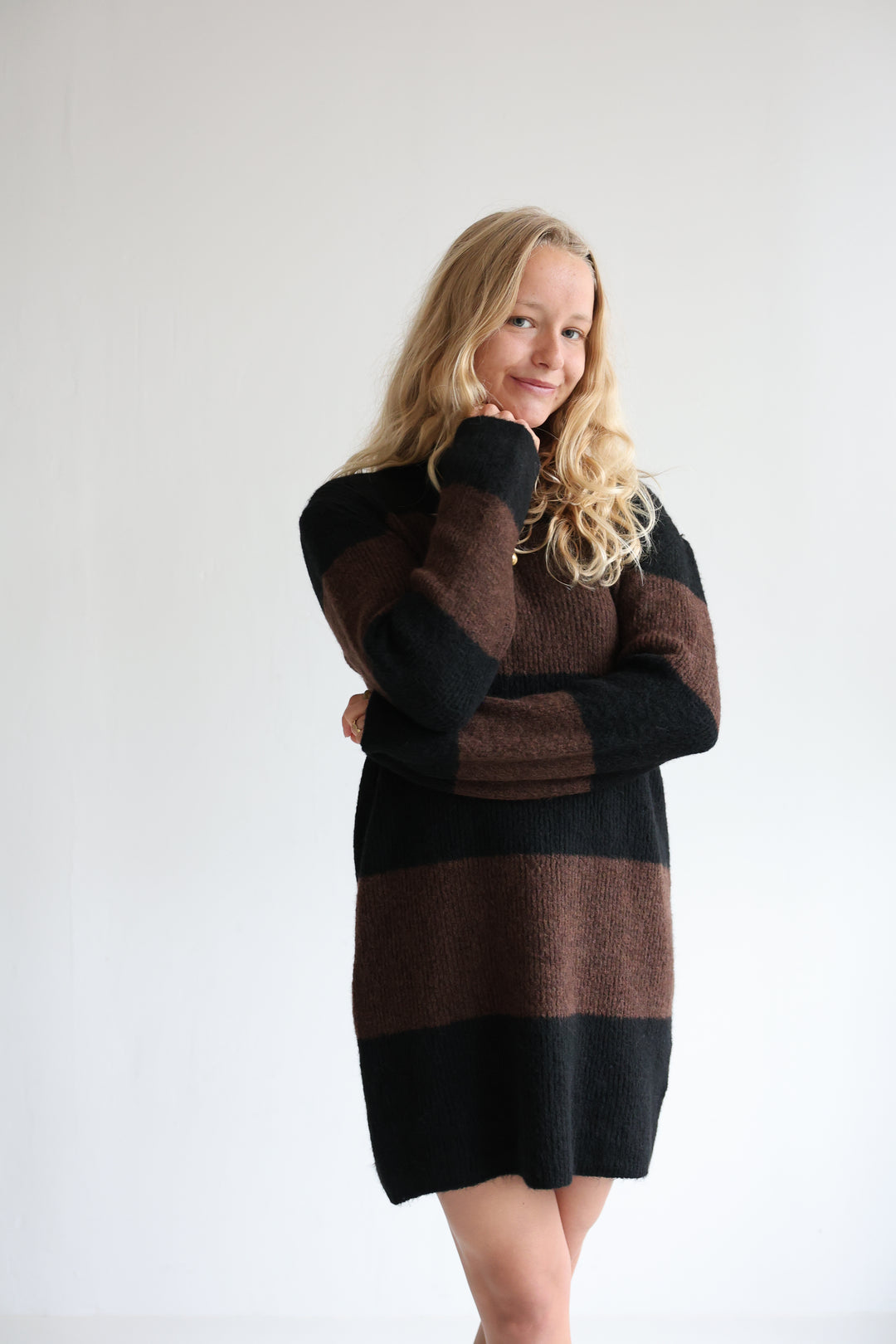 Soft Stripe Knit Dress