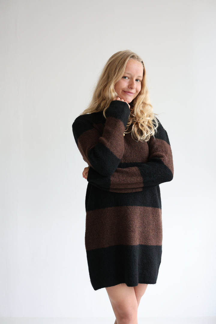 Soft Stripe Knit Dress