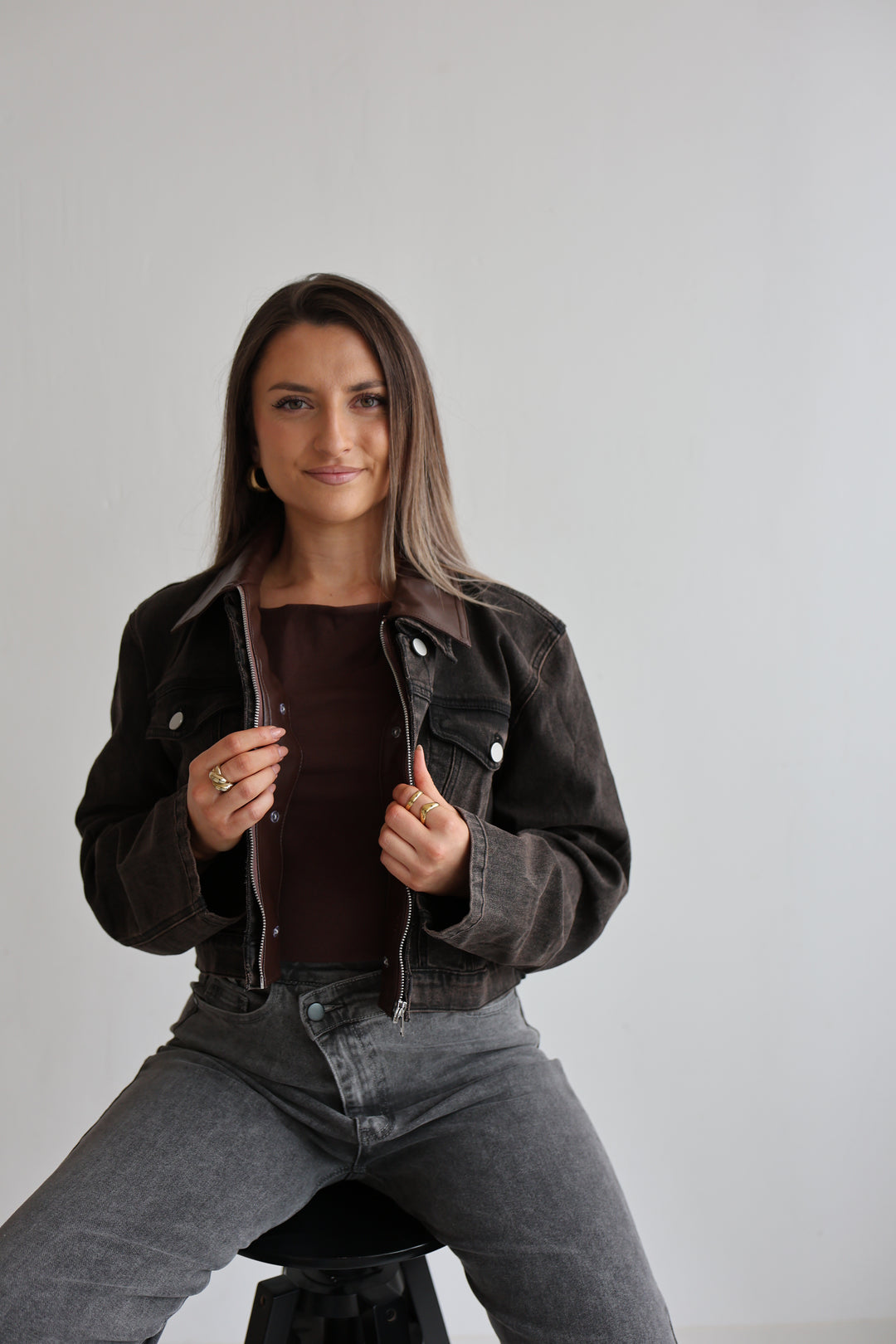 Cropped Denim Jacket Harvest