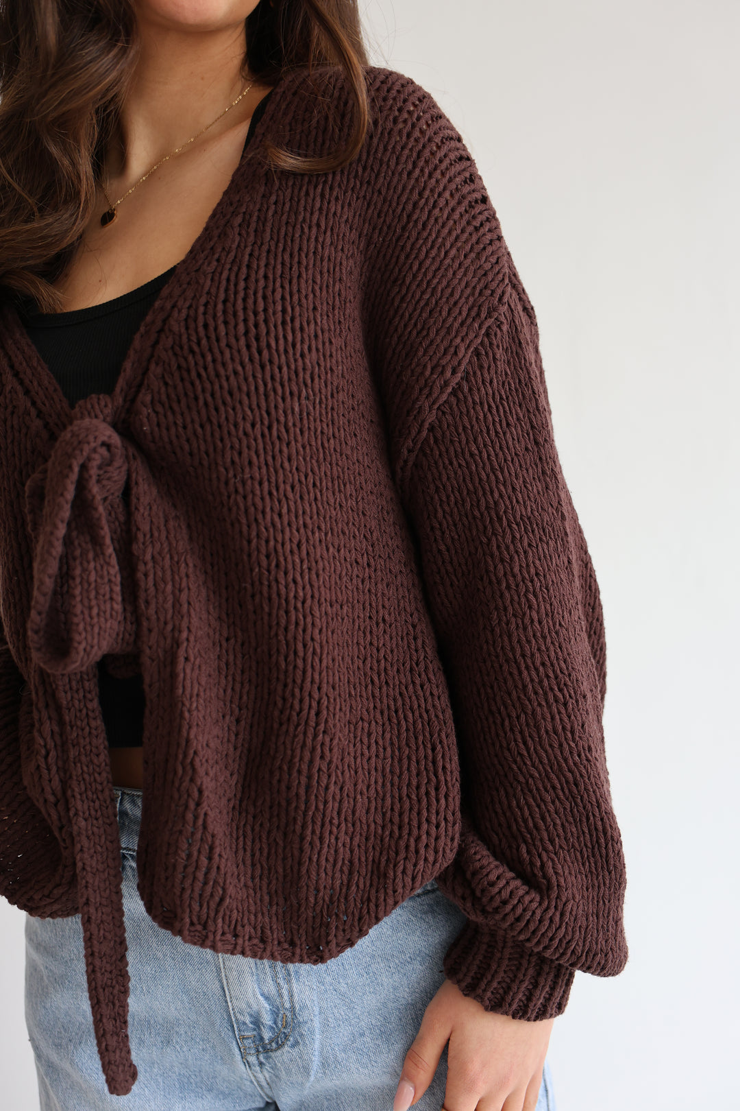 Cardigan mit Schleife Elsa