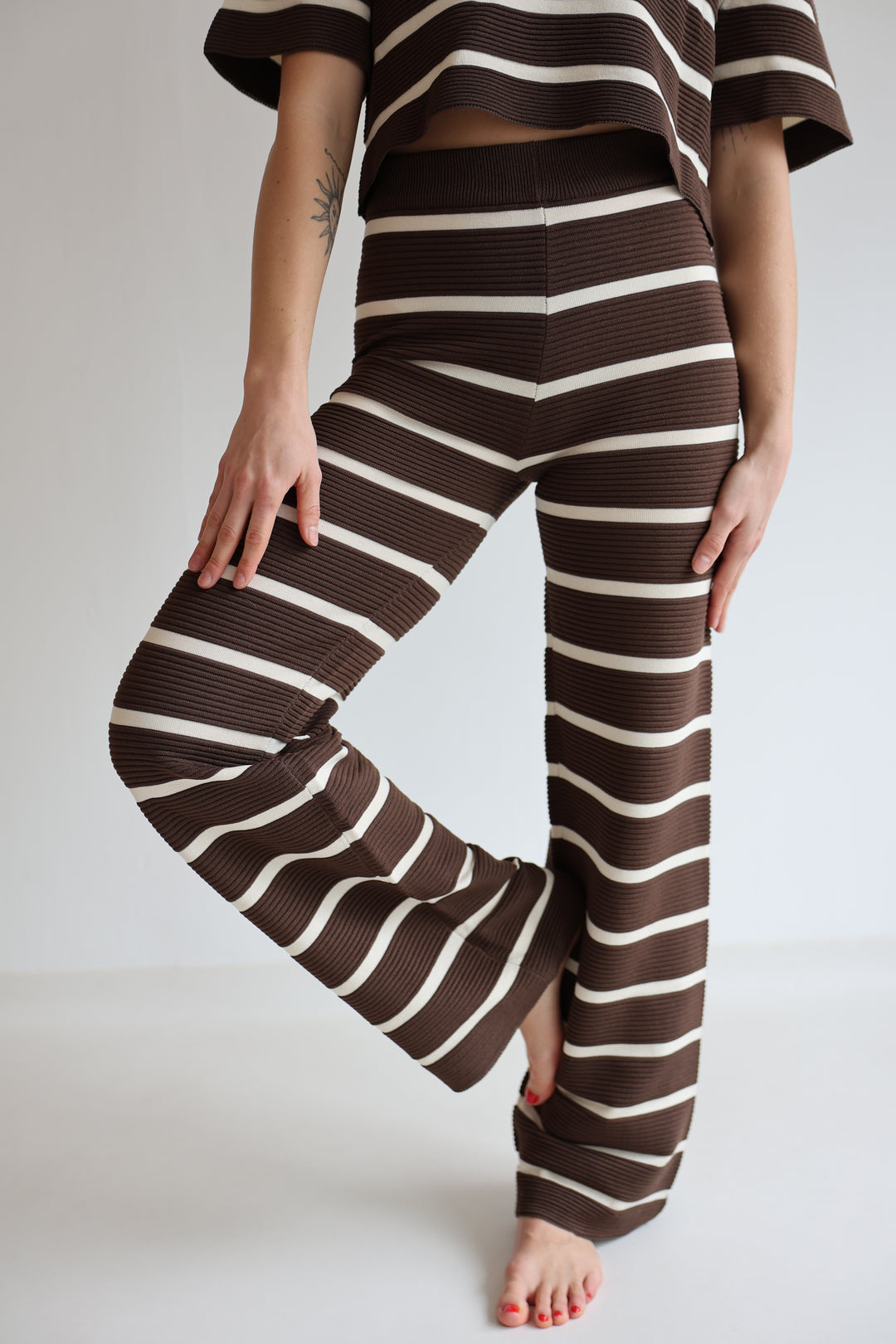 Lange gestreifte Hose Sandy Stripes