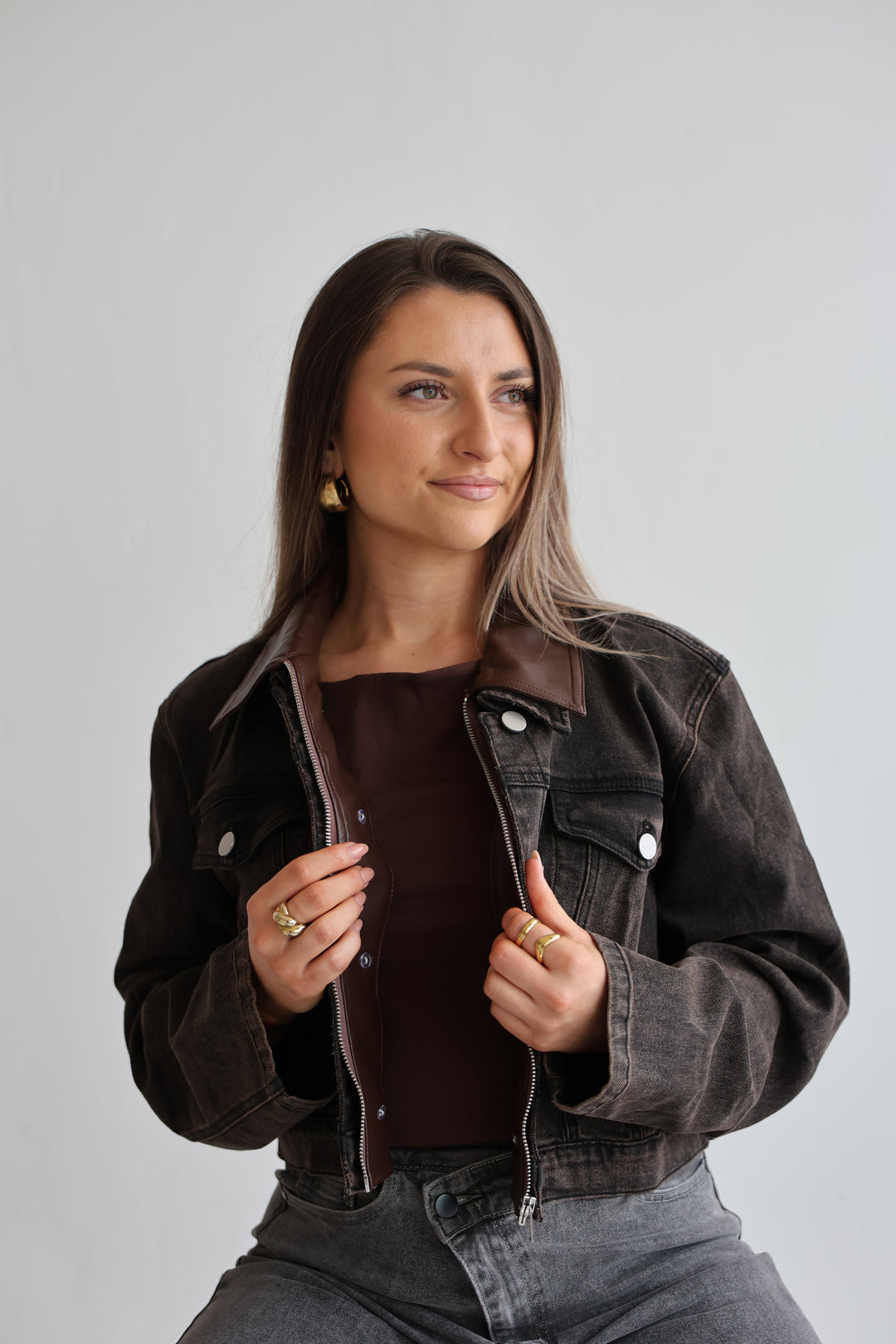 Cropped Denim Jacket Harvest