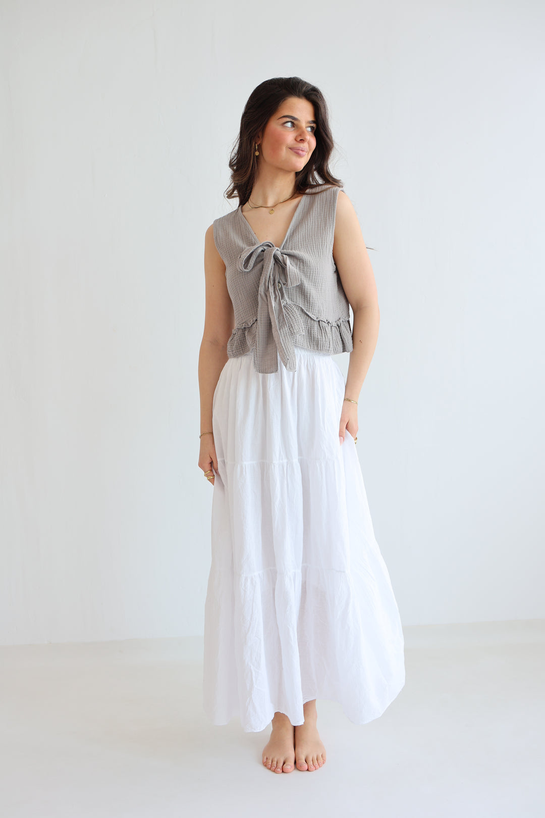 Cotton Maxi Skirt
