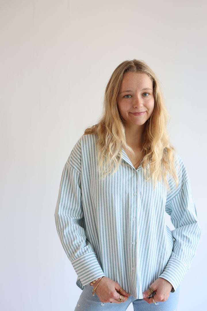 Striped Cotton Blouse