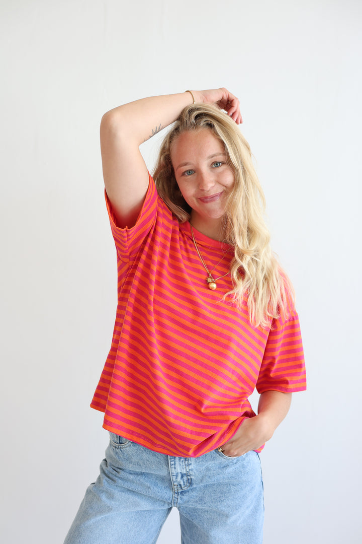 Easy Fit Striped T-Shirt