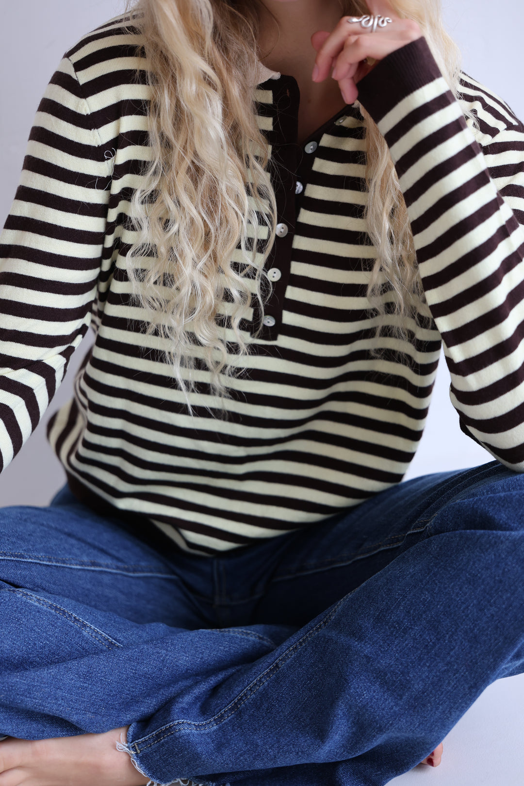 Rugby Striped Polo Longsleeve