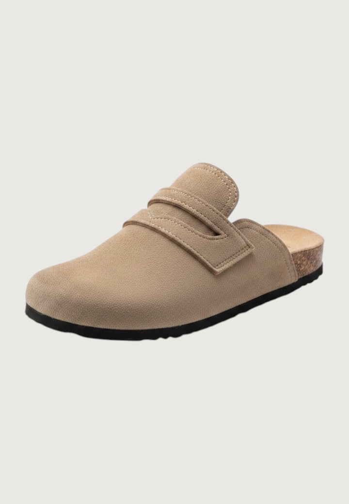 Soft Suede Touch Slip-On Mules