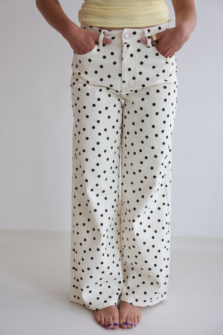 Chocolate Dot Jeans