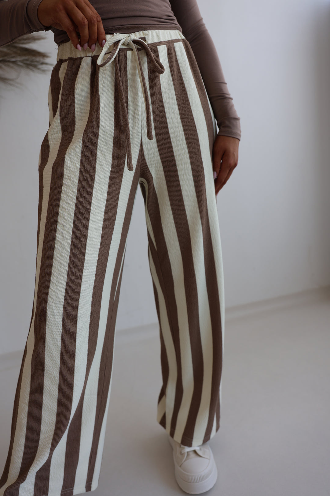 Gestreifte Hose Blockstripes (kurze Länge)