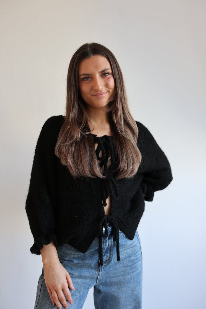 Cardigan mit Schleifen Lilly (3/4-Arm)