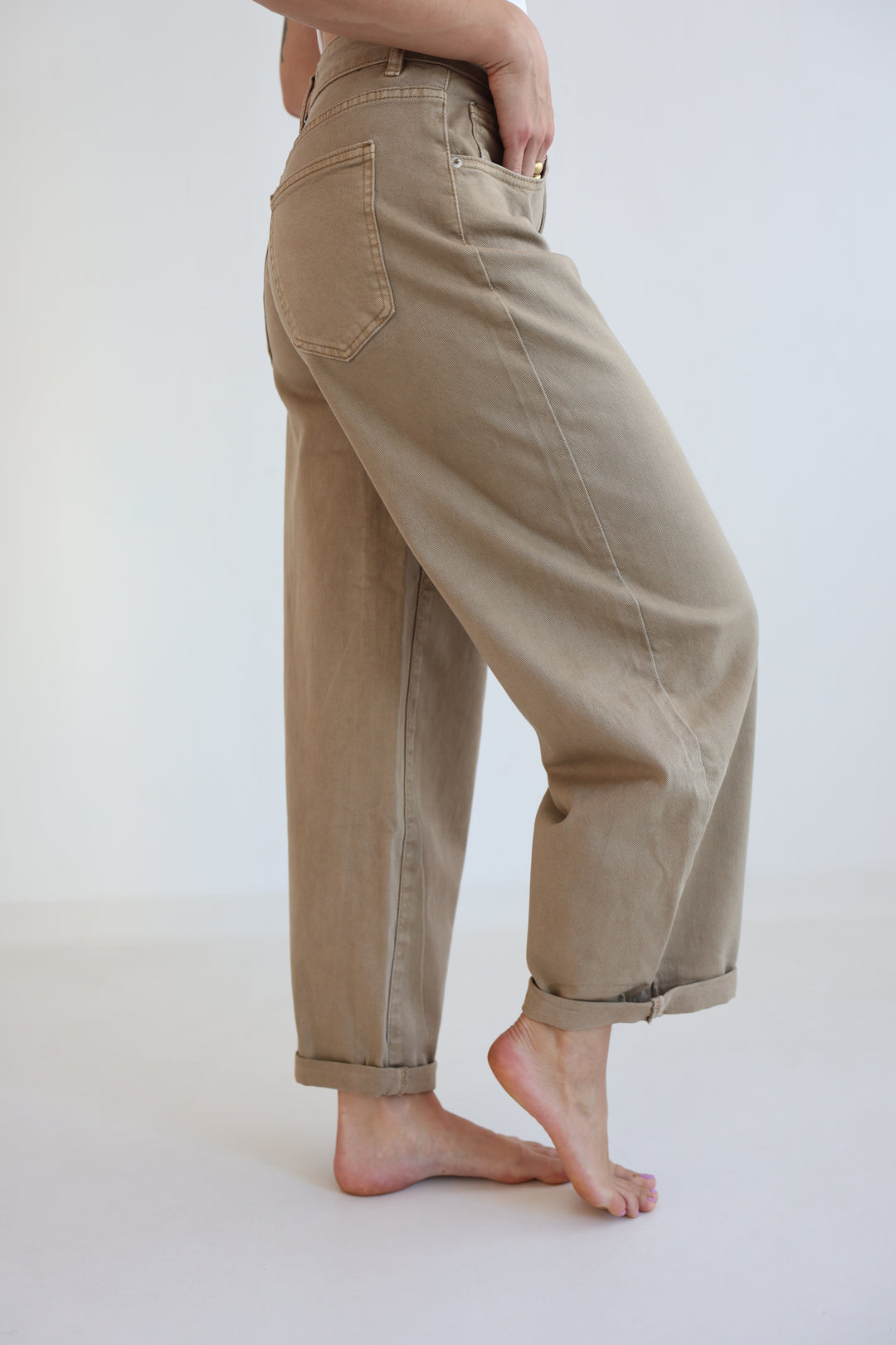 Hazelnut Haze Ballon Jeans