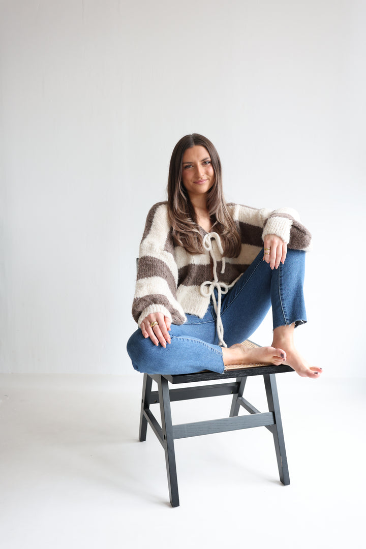 Gestreifter Cardigan Luana