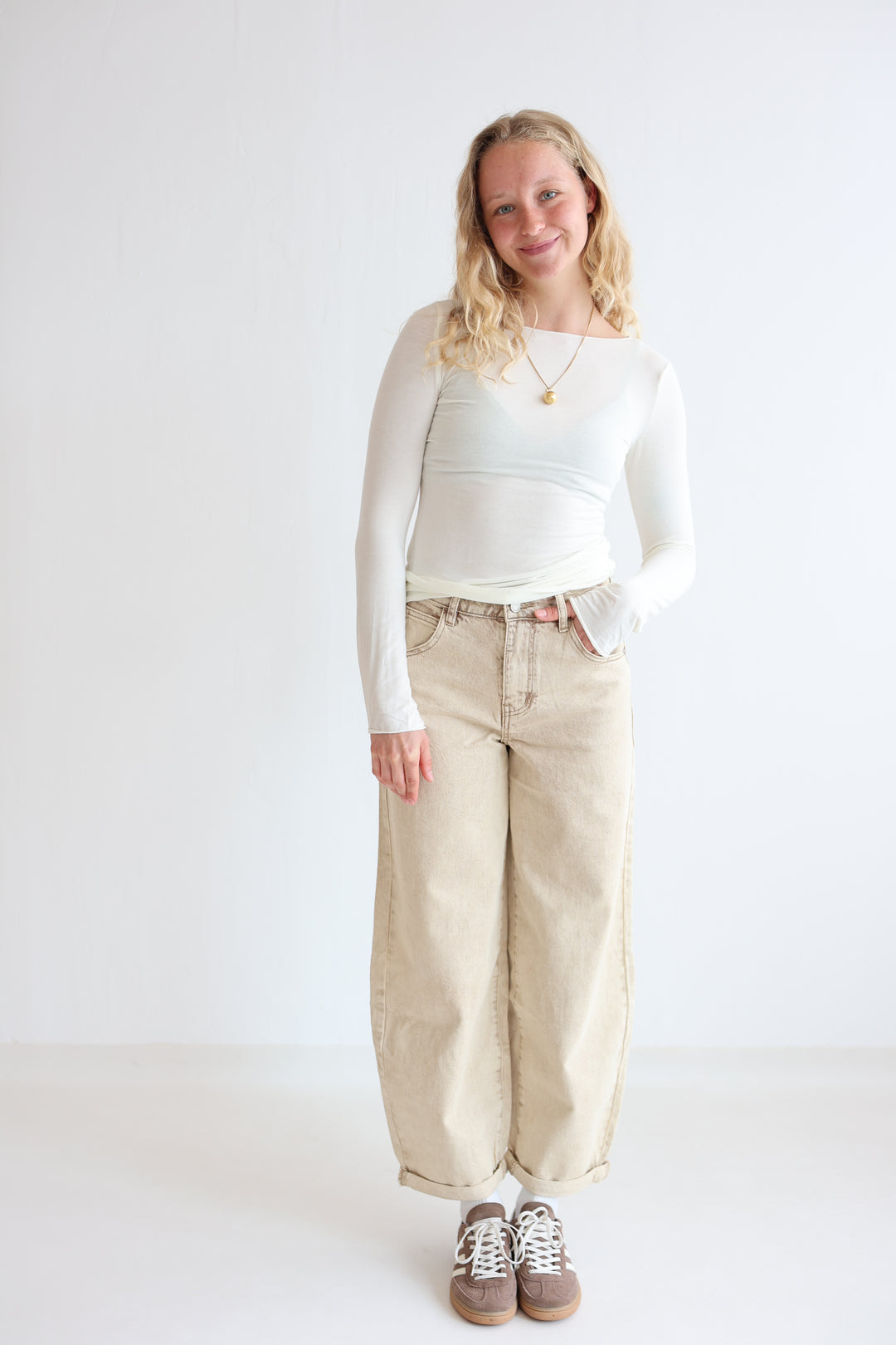 Barrel Fit Cocoa Shades Jeans