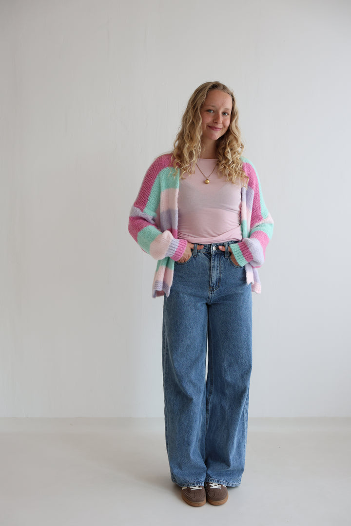 Cardigan Rainbow Knit