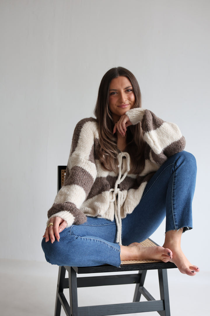 Gestreifter Cardigan Luana
