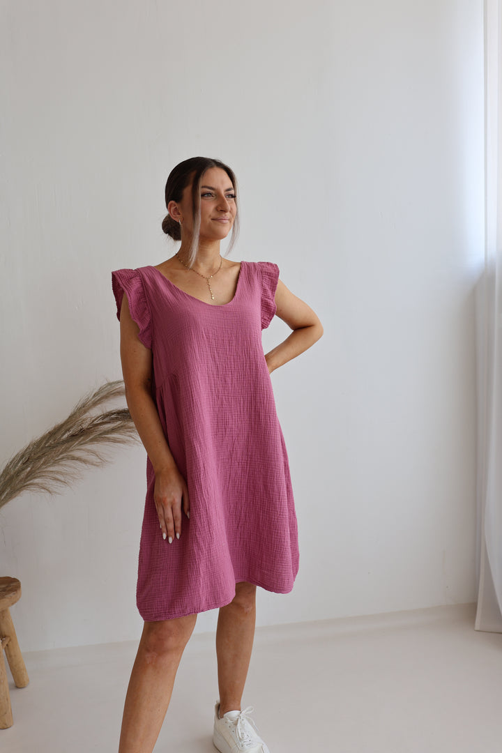 Minikleid aus Musselin Mariella