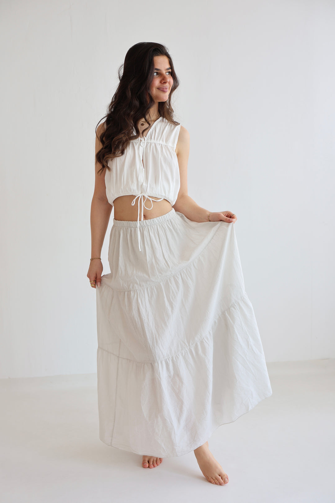 Cotton Maxi Skirt