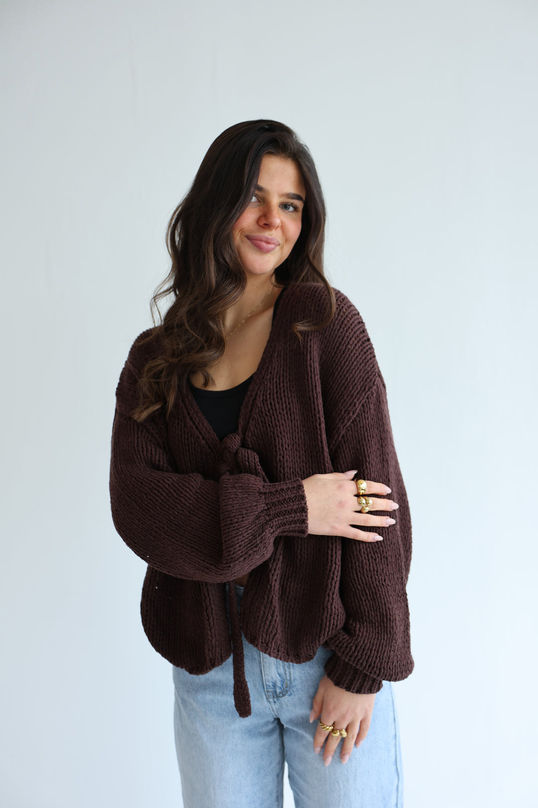 Cardigan mit Schleife Elsa