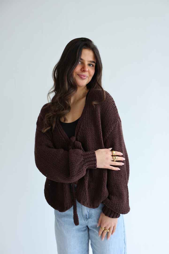 Cardigan mit Schleife Elsa