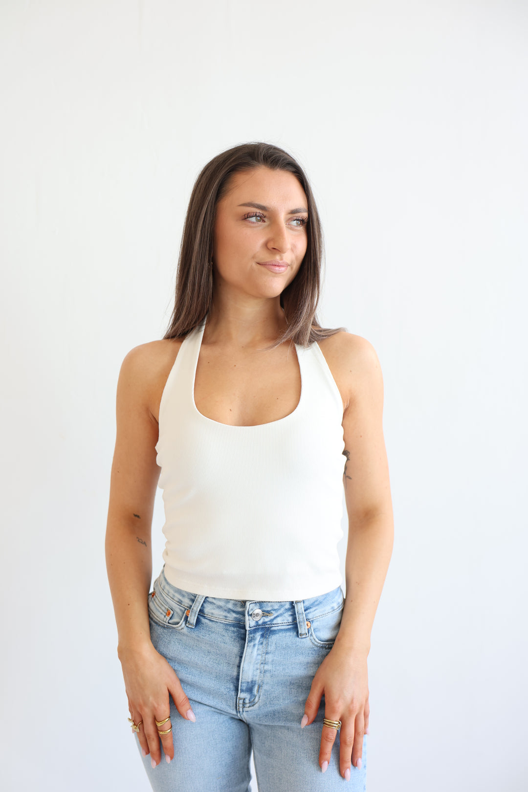 Slim Fit Neckholder Top