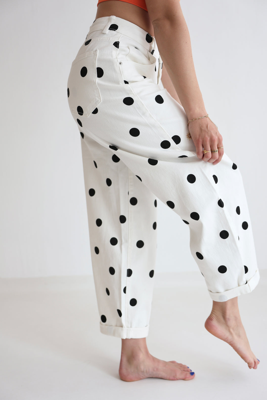 Polka Dots Ballon Jeans