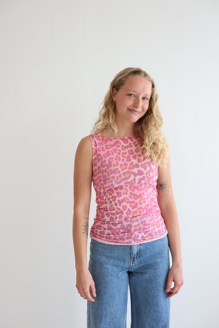 Cashmere Top Wild Leo