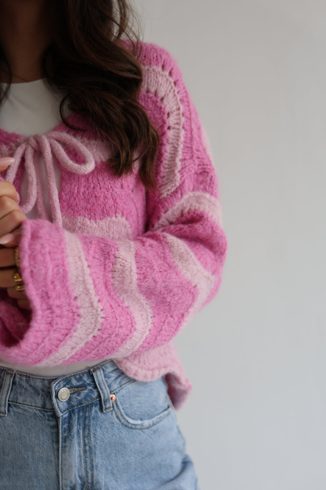 Cardigan Wavy Stripes Cathy