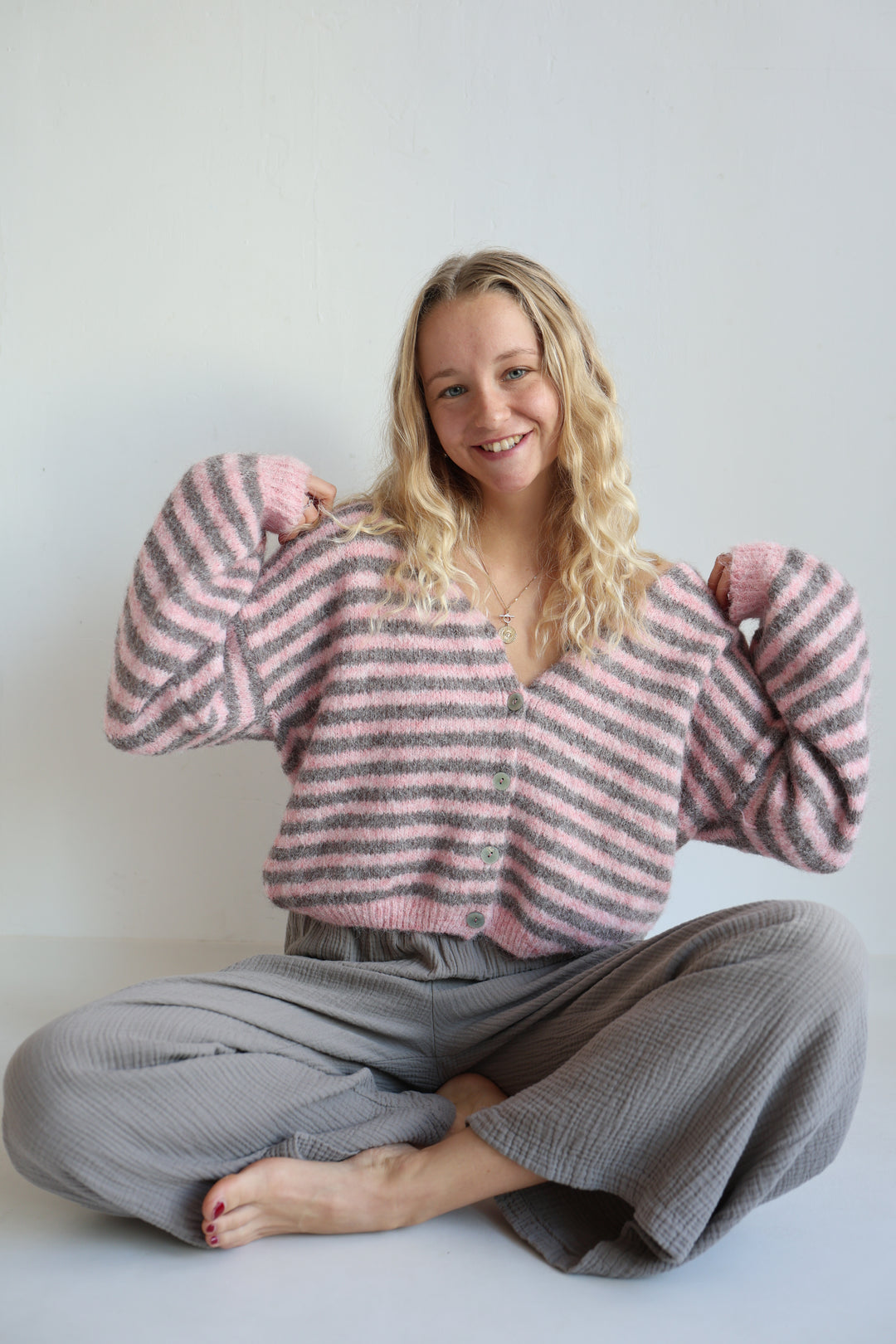 Gestreifter Cardigan Cosima