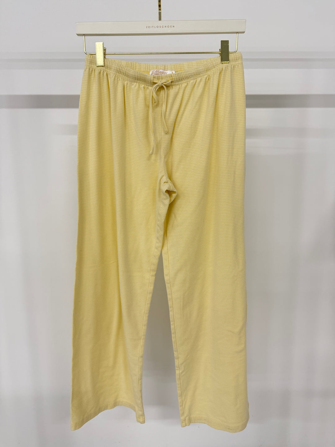 FINE STRIPED SWEATPANTS SOFT LEMON GR.S/M (B-WARE)